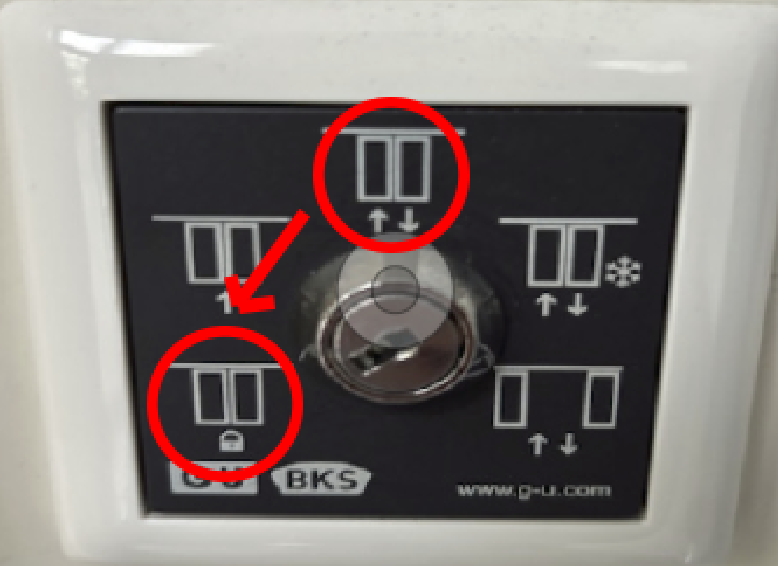 Schiebetür Einstellung innen